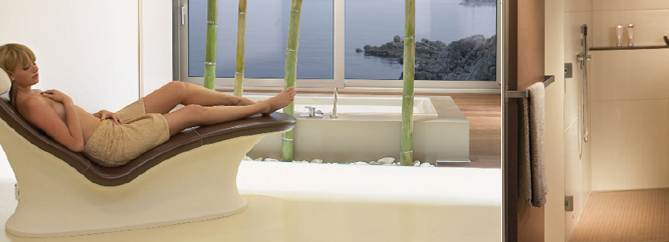 Wellnessbereich Saunalandschaften aus Naturstein